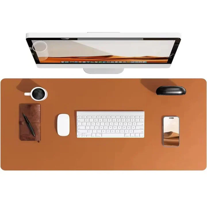 PU Leather Desk Mat With Textured Backing Surface for Workspace - Image 4