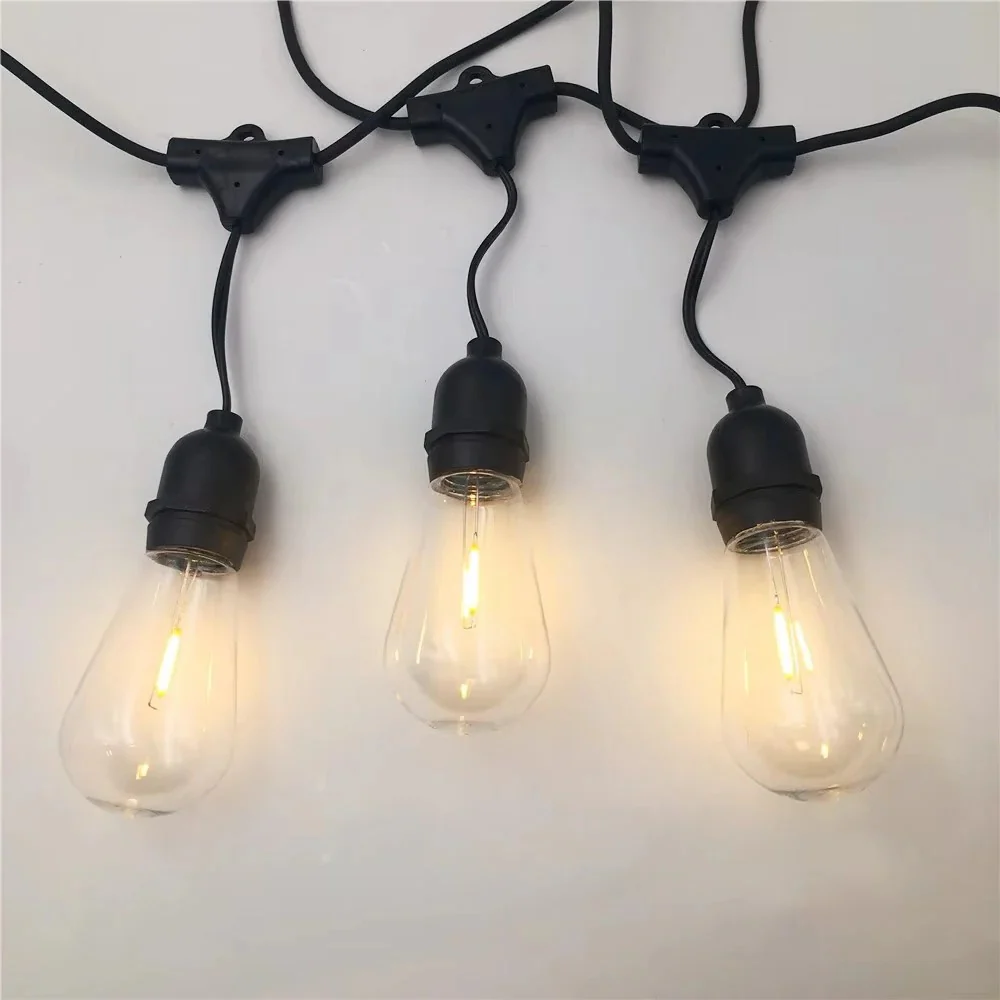 Outdoor LED String Lights with Edison Style Bulbs - Image 2