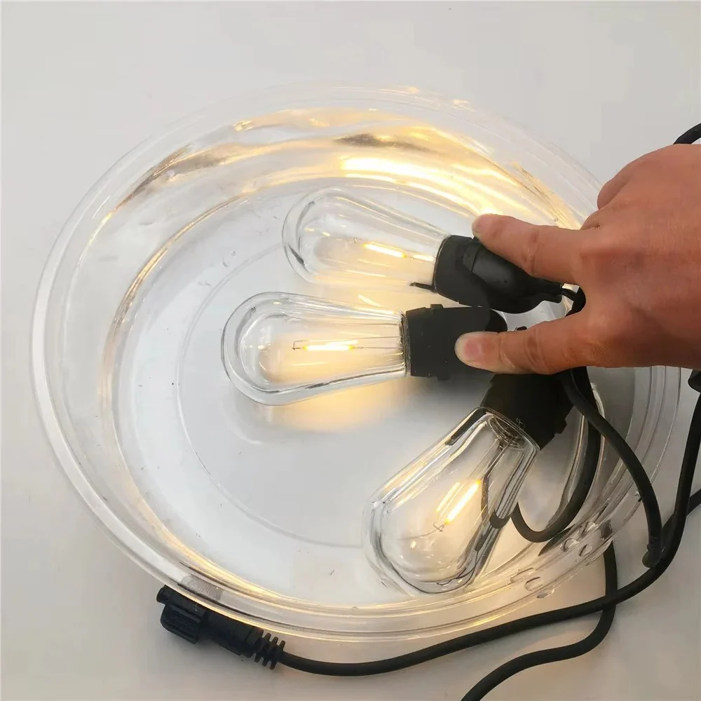 Outdoor LED String Lights with Edison Style Bulbs - Image 4