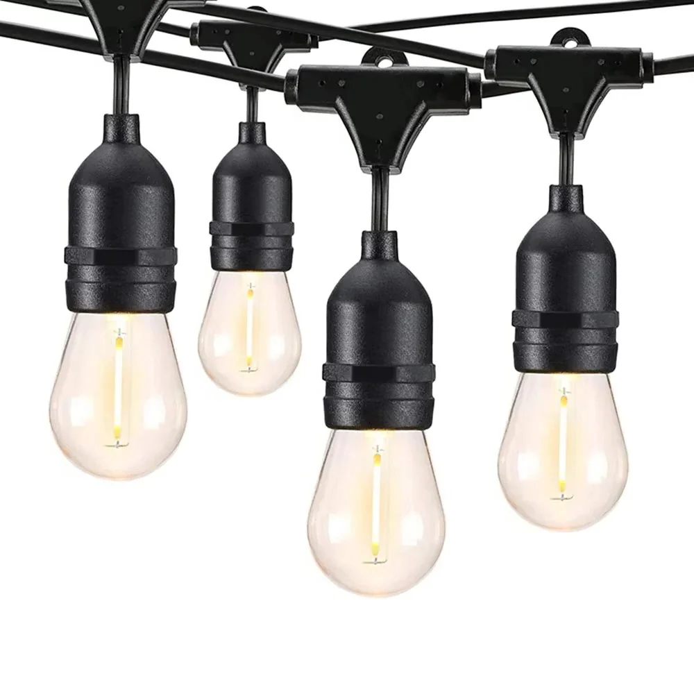 Outdoor LED String Lights with Edison Style Bulbs - Image 6