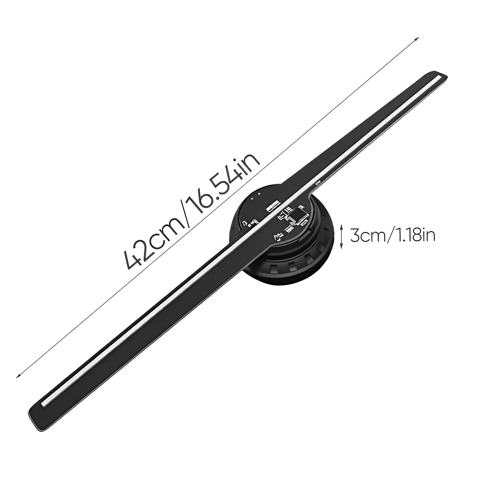 LED Hologram Fan Projector with 3D Display - Image 5