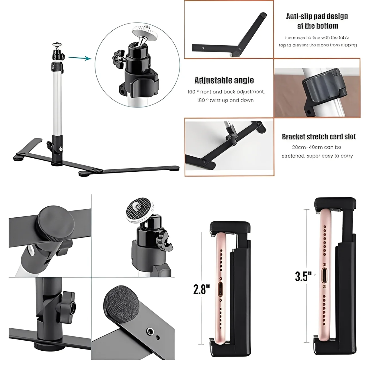 LED Ring Light Tripod Set for Photography and Video Recording - Image 4
