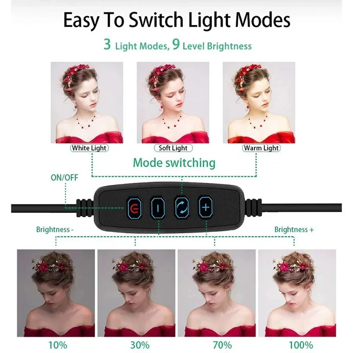 LED Ring Light Tripod Set for Photography and Video Recording - Image 5