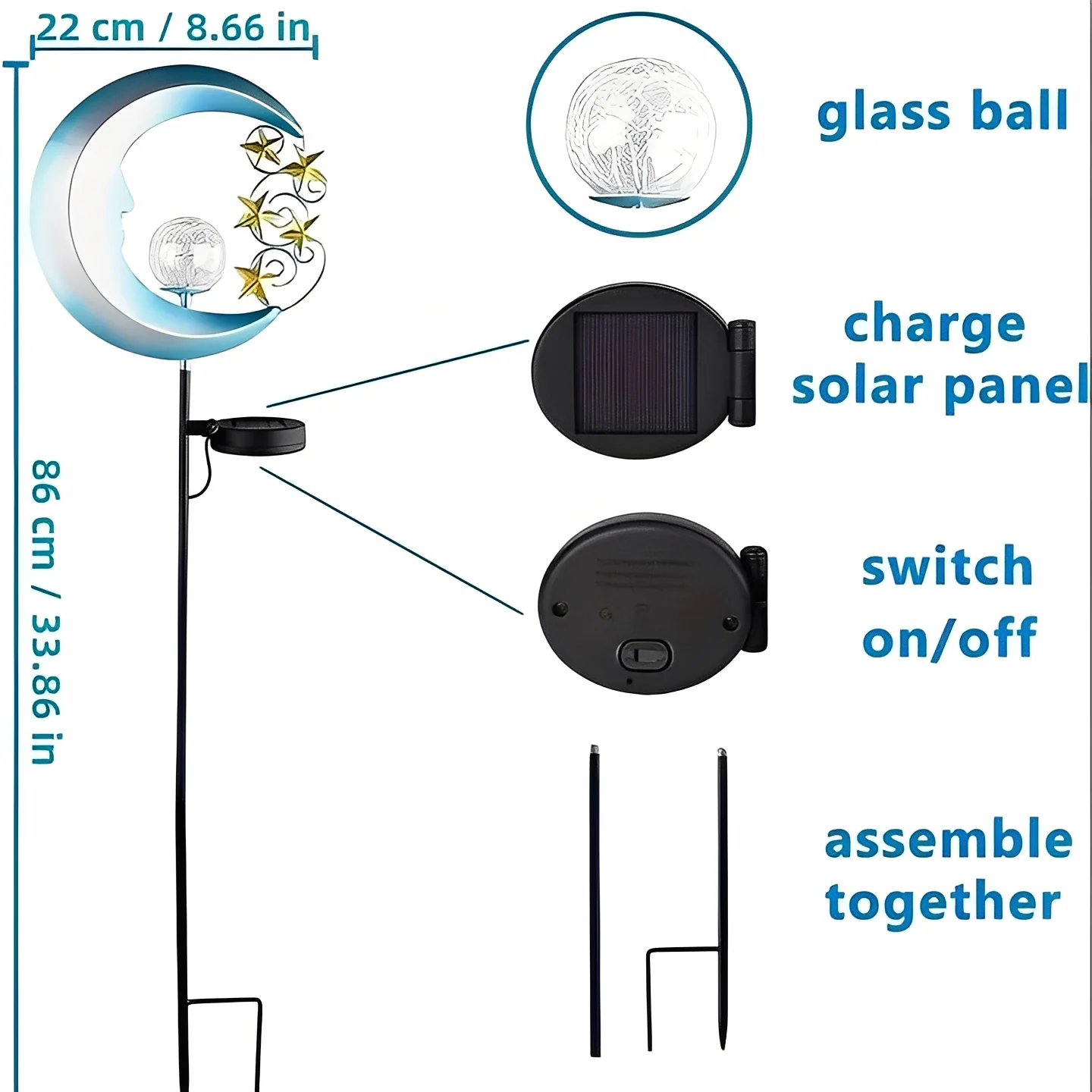 LED Solar Garden Decor Lights, Pathway and Yard Illumination - Image 7