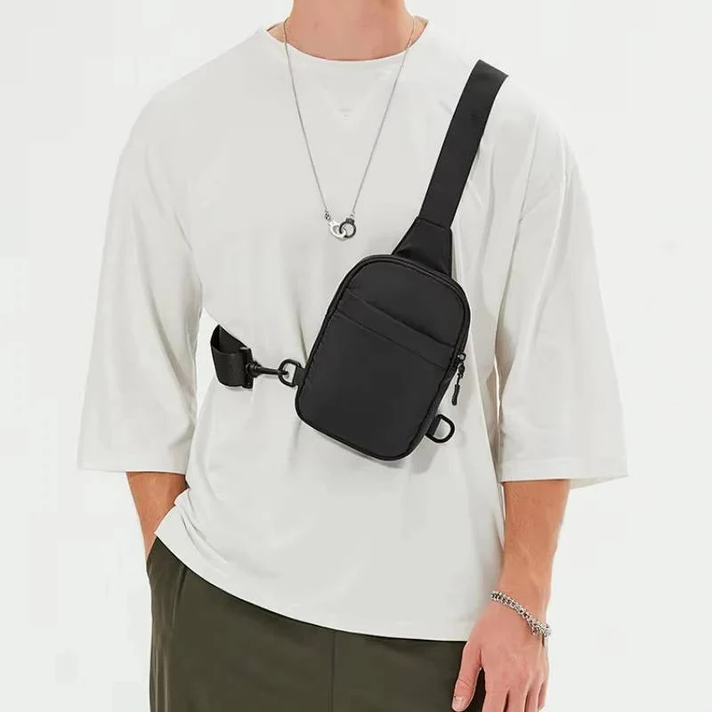 Lightweight Crossbody Chest Bag for Men with Adjustable Shoulder Strap - Image 2