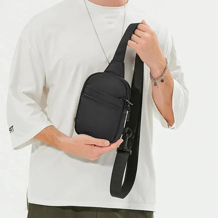 Lightweight Crossbody Chest Bag for Men with Adjustable Shoulder Strap - Image 4