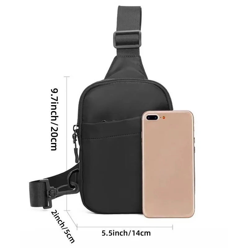 Lightweight Crossbody Chest Bag for Men with Adjustable Shoulder Strap - Image 7