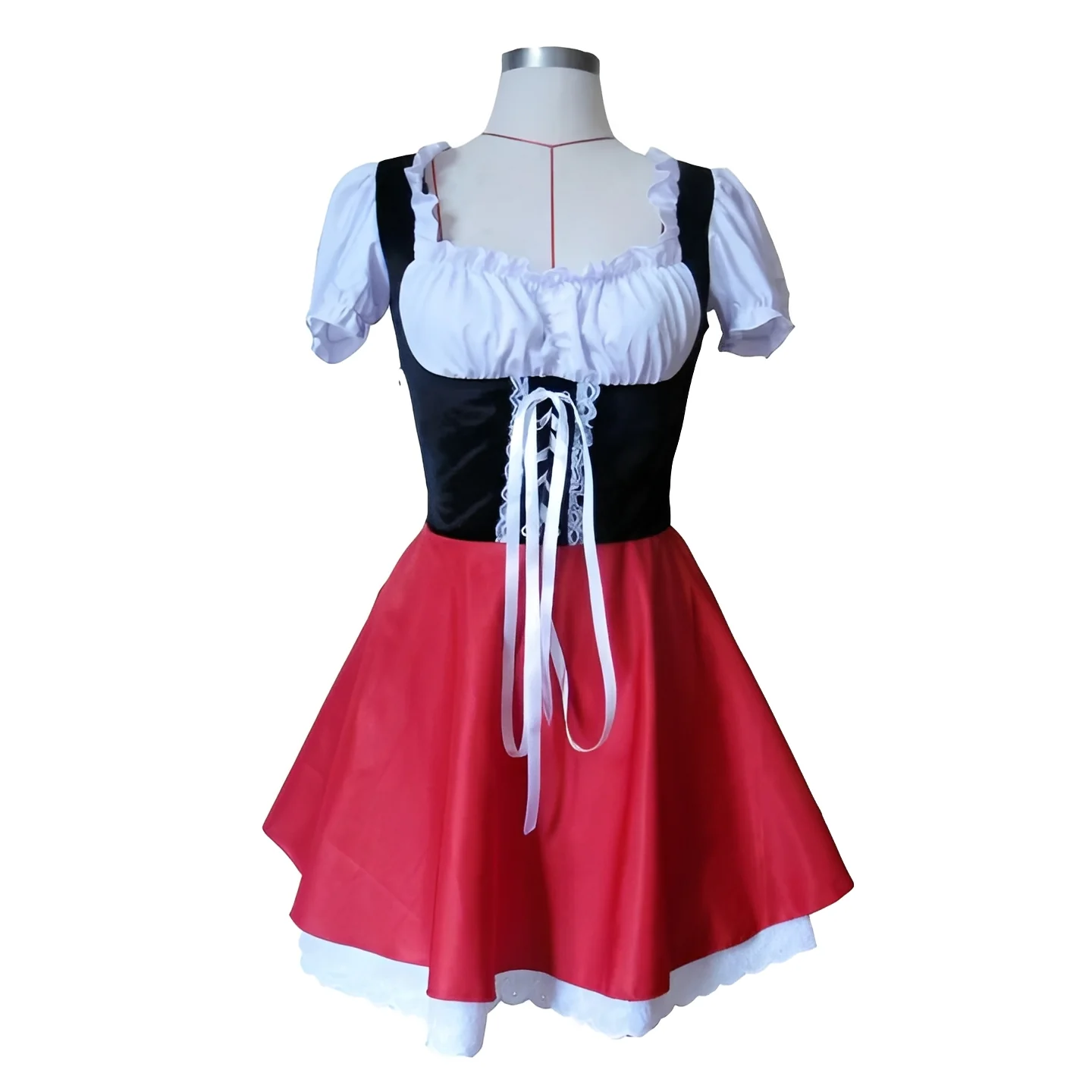 Little Red Hood Costume Dress for Women - Image 3