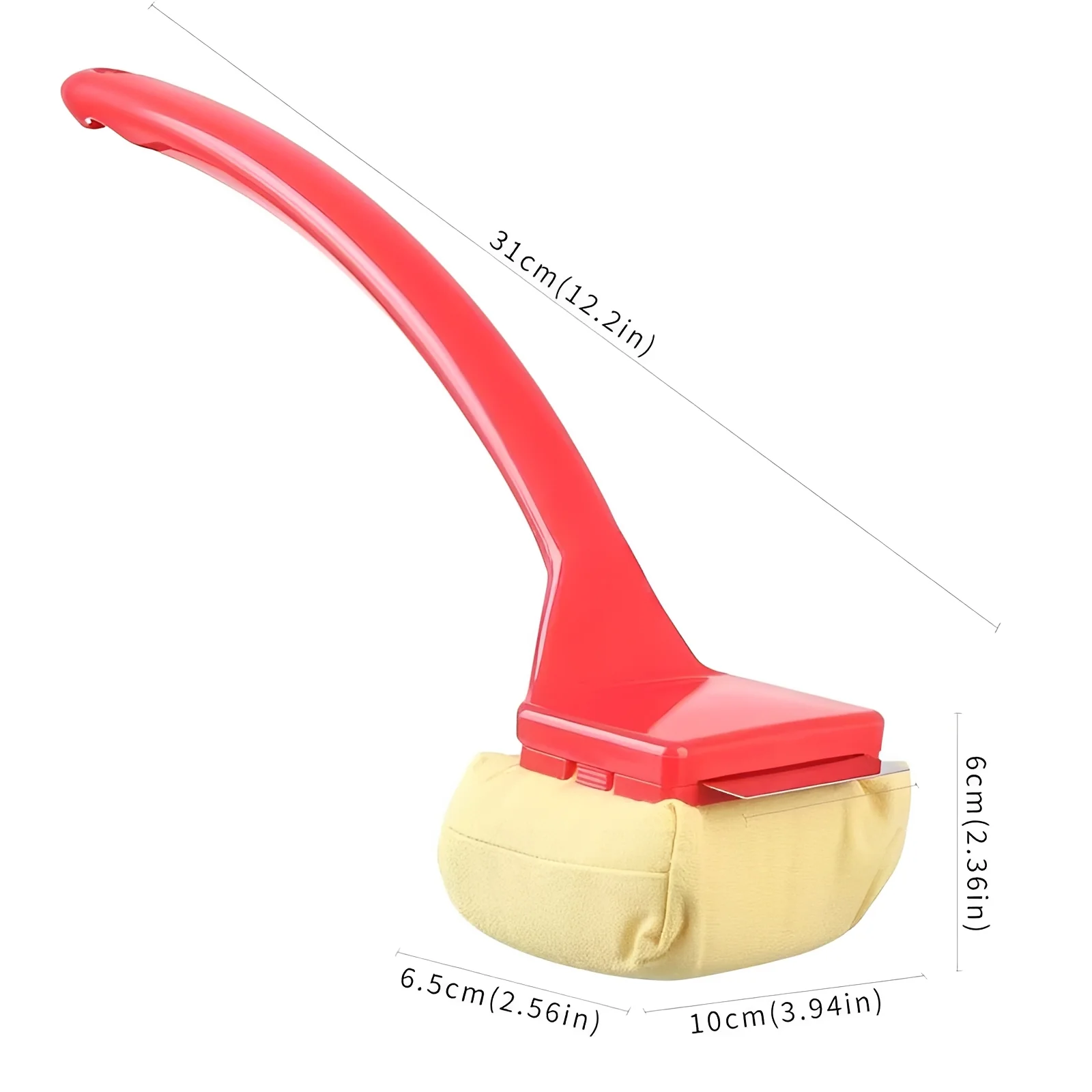 Long Handle BBQ Grill Cleaner Brush with Steam Scrub Pad - Image 4