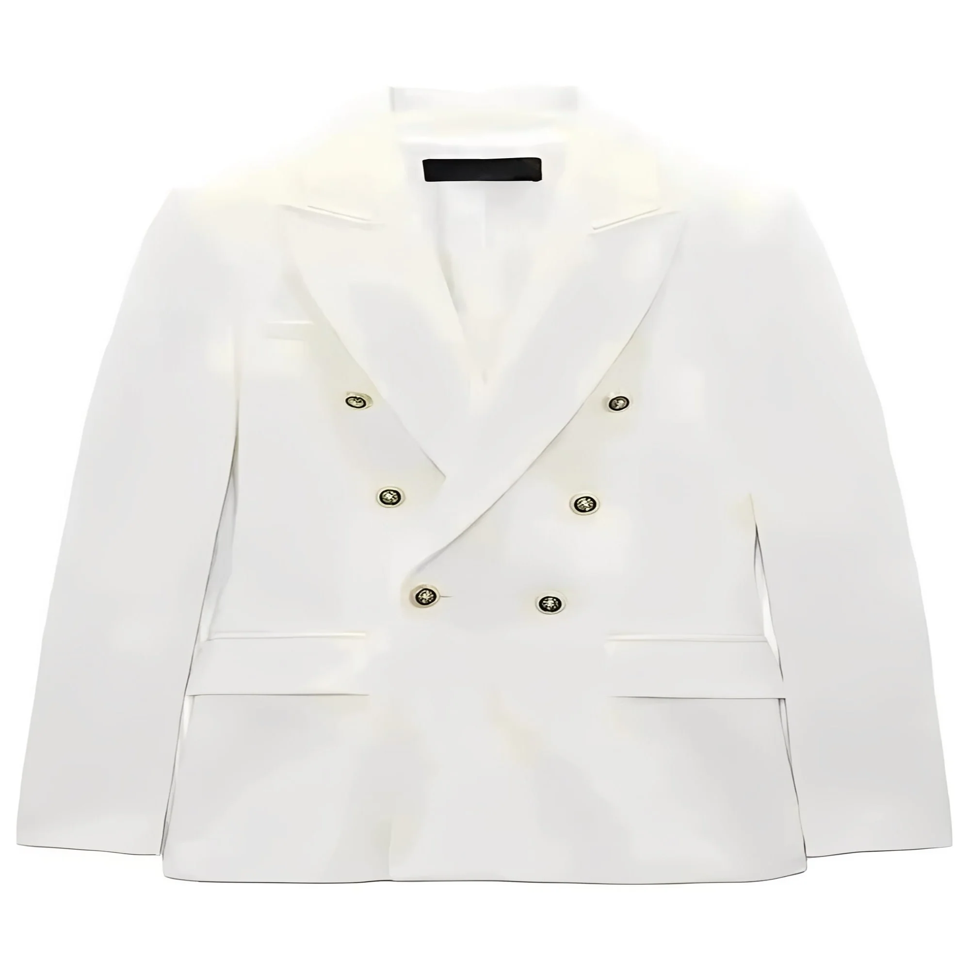 Women's Long Sleeve Button Front Blazer with V Neck Design - Image 2