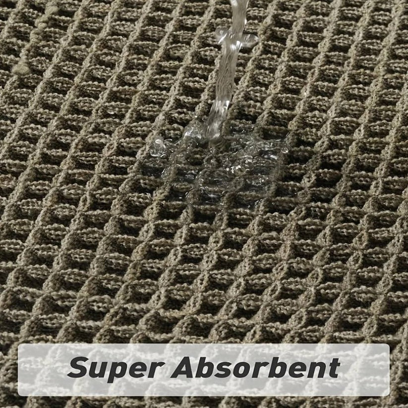 Machine Washable Bath Mat with Tassels and Non-Slip Backing - Image 10