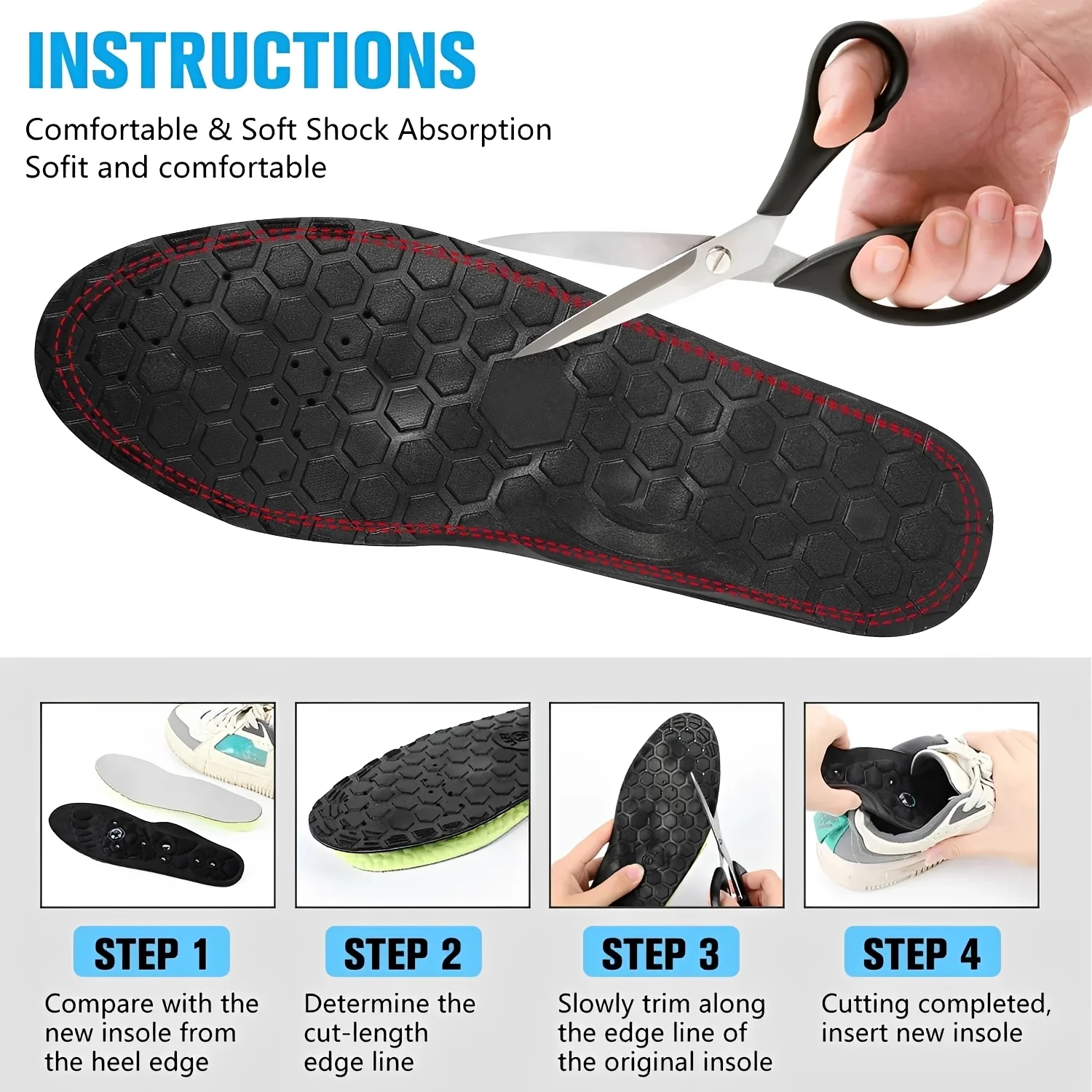 Magnetic Comfort Insoles with Cushioning and Arch Support - Image 6