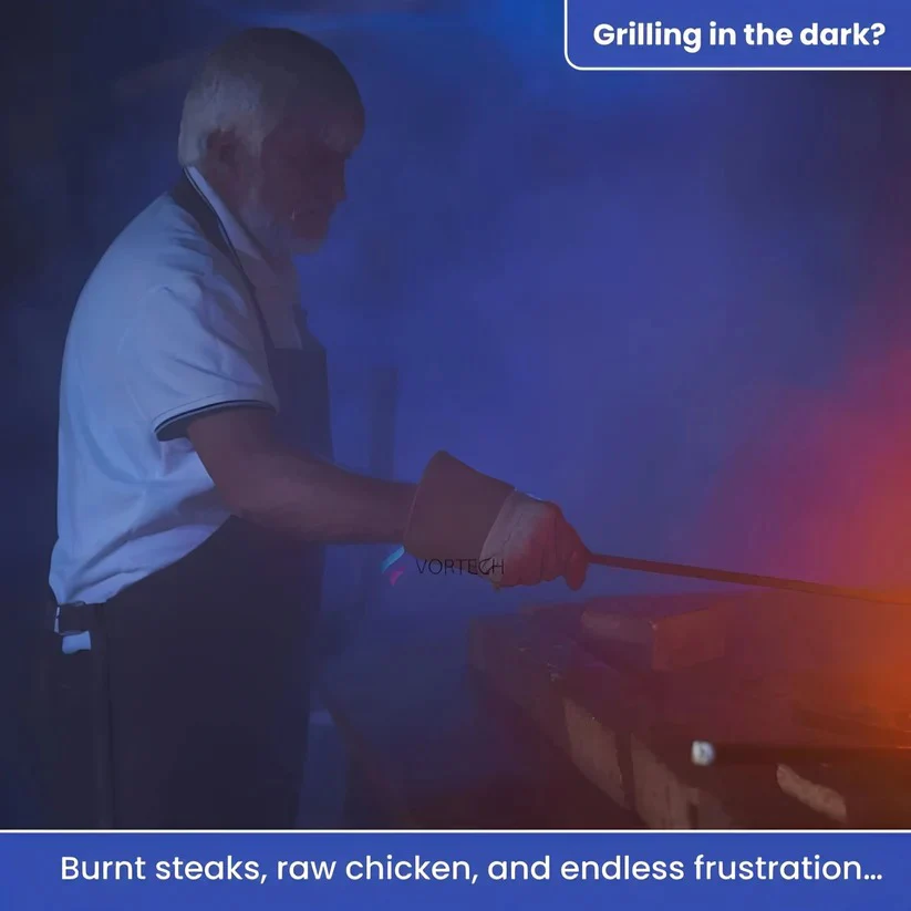 Magnetic BBQ Torch with Beam Light for Night Grilling - Image 3