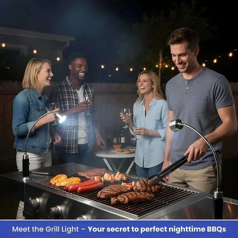 Magnetic BBQ Torch with Beam Light for Night Grilling - Image 5