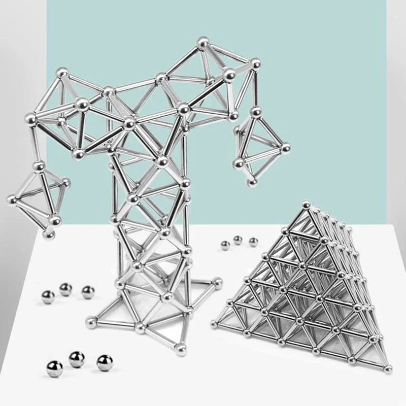 Magnetic Building Sphere Kit with DIY Connector Rods - Image 5
