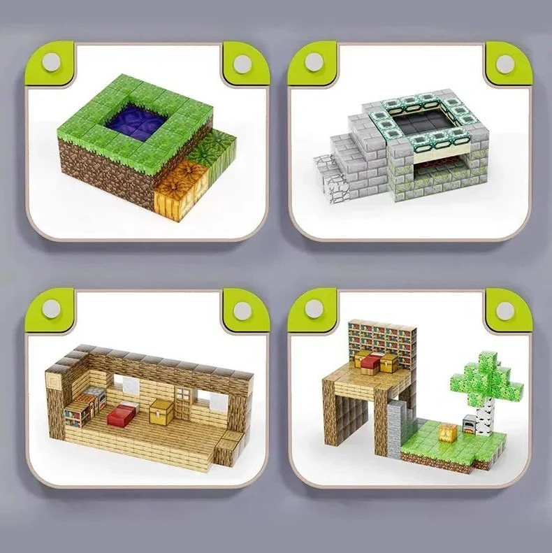 Magnetic Construction Blocks STEM Toy Set, 205 Pieces - Image 7