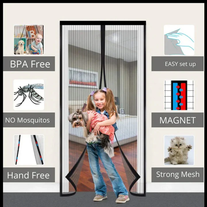 Magnetic Mesh Screen Door with Self Closing Design - Image 4
