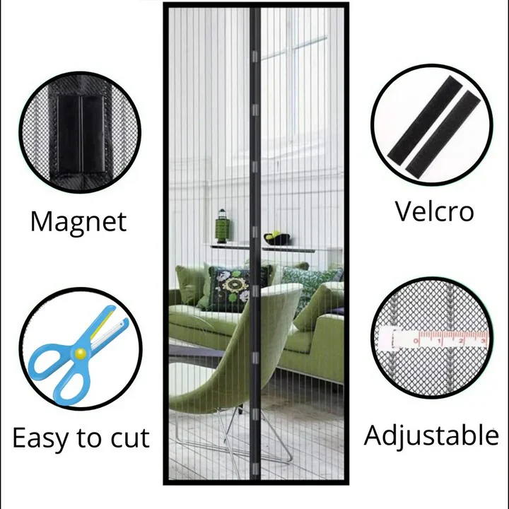 Magnetic Mesh Screen Door with Self Closing Design - Image 6