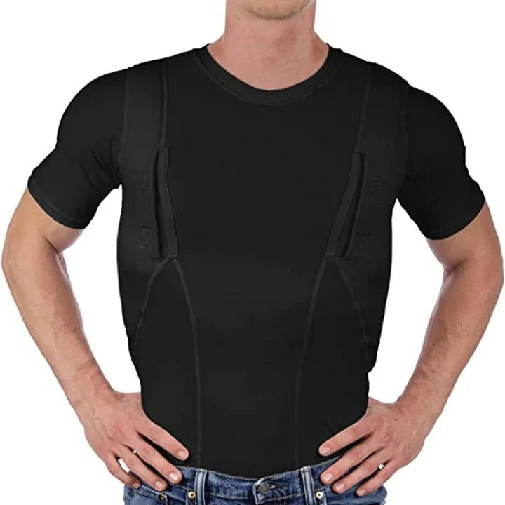 Unisex Concealed Carry Holster T-Shirt with Hidden Pockets - Image 2