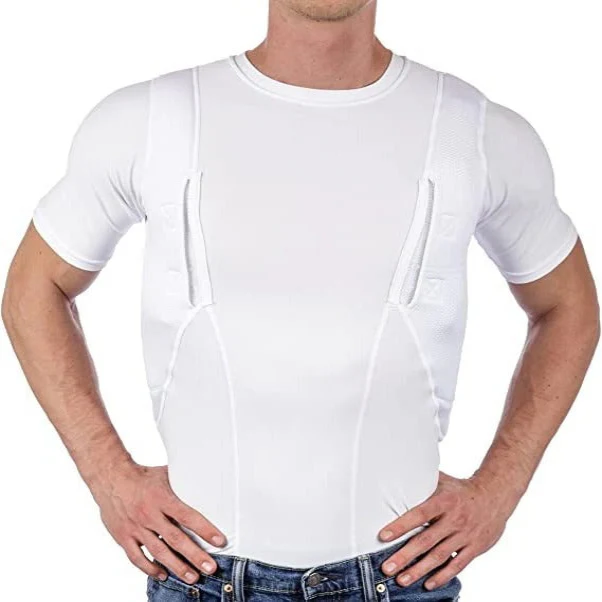 Unisex Concealed Carry Holster T-Shirt with Hidden Pockets - Image 6