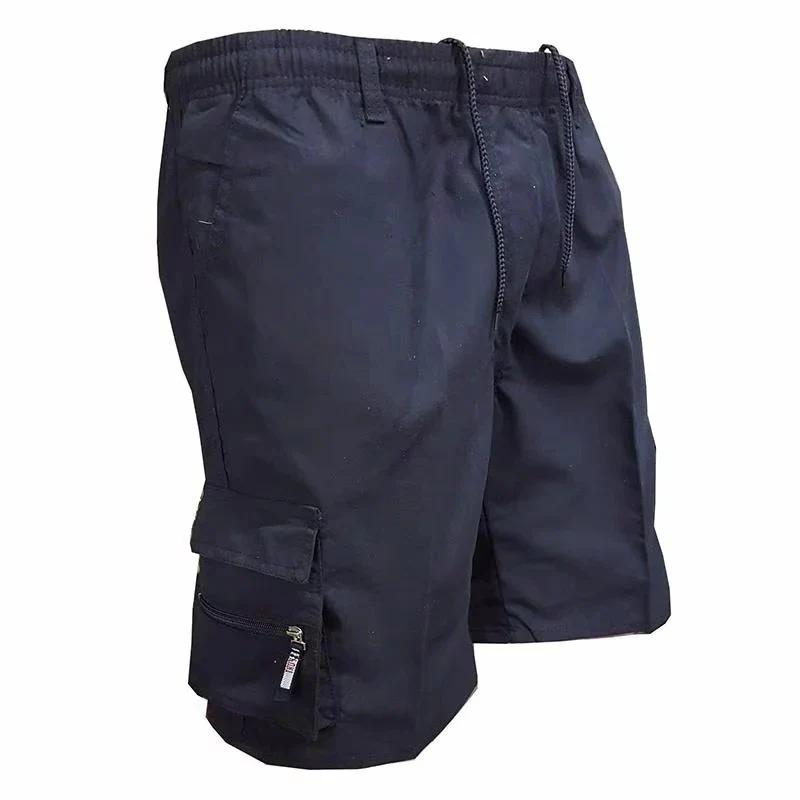 Men's Cargo Shorts with Multiple Pockets and Relaxed Fit Design - Image 3