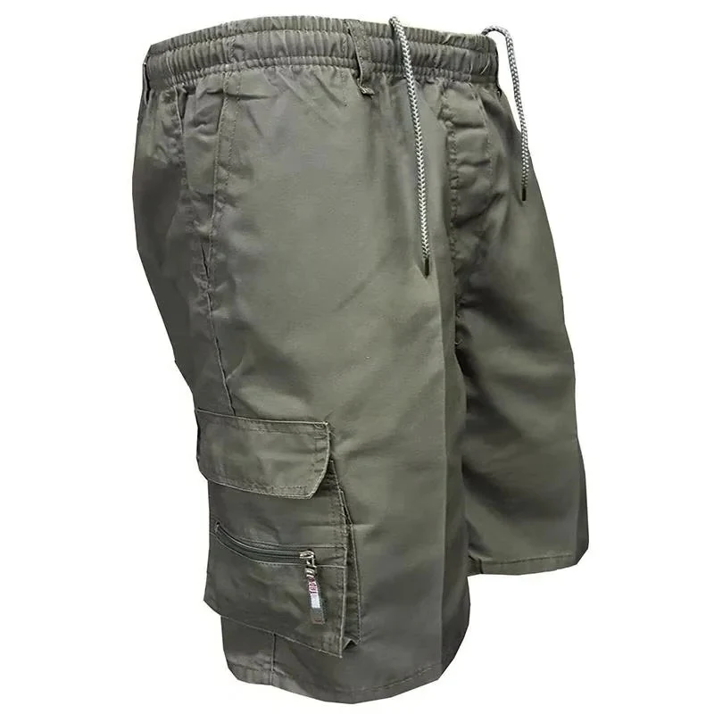 Men's Cargo Shorts with Multiple Pockets and Relaxed Fit Design - Image 4