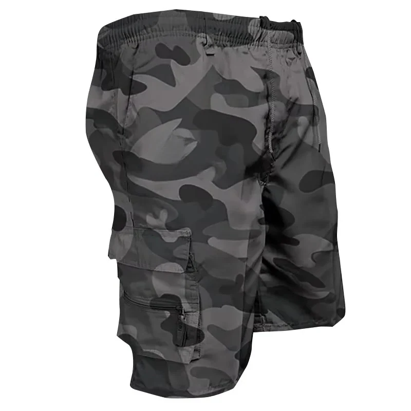 Men's Cargo Shorts with Multiple Pockets and Relaxed Fit Design - Image 6
