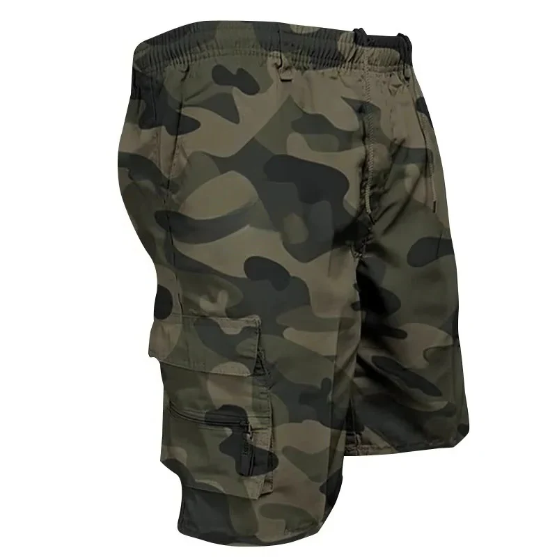 Men's Cargo Shorts with Multiple Pockets and Relaxed Fit Design - Image 7