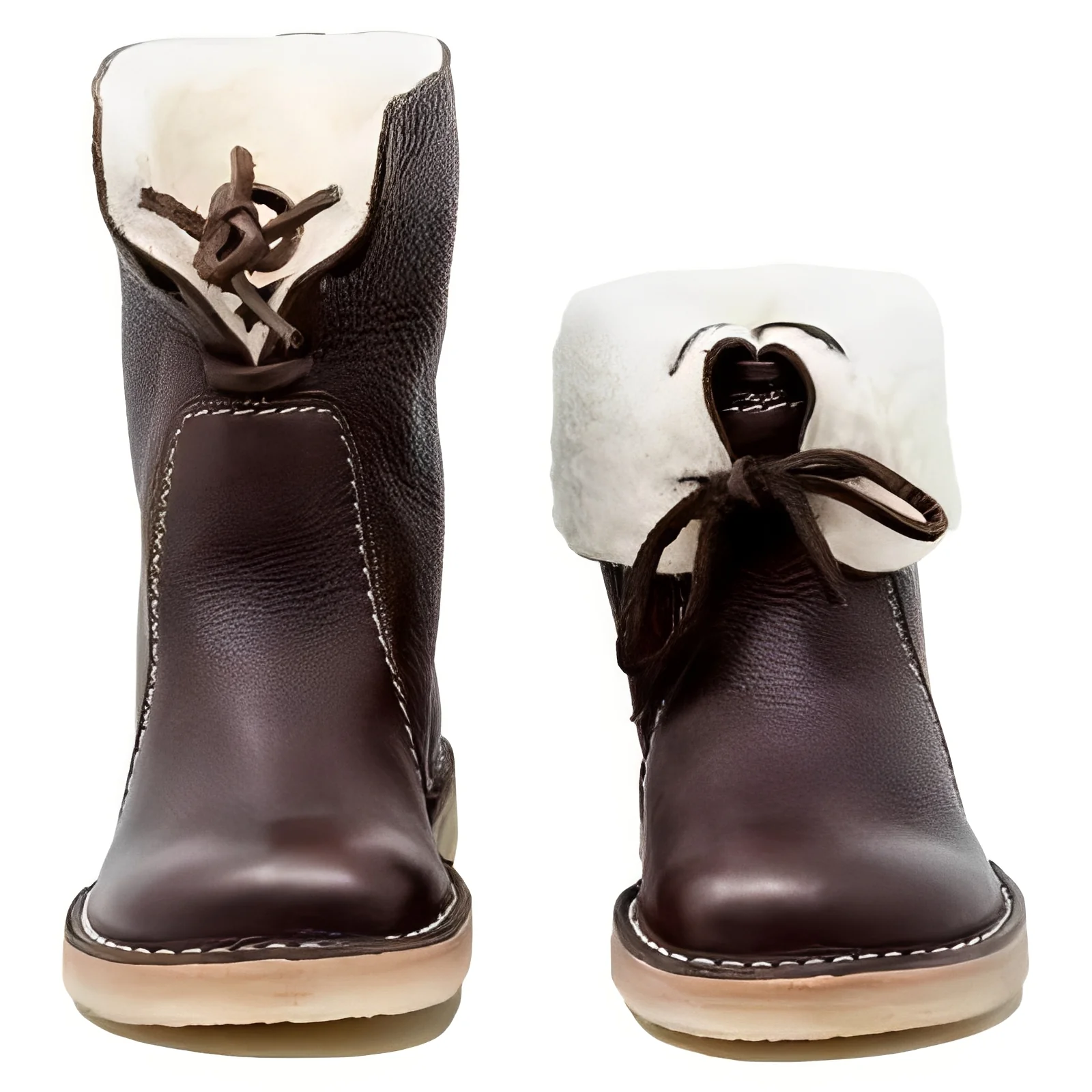Mens Wool Lined Leather Boots for Outdoor Wear - Image 2