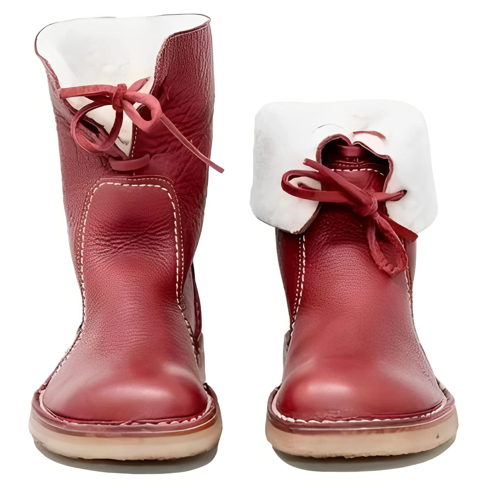 Mens Wool Lined Leather Boots for Outdoor Wear - Image 4