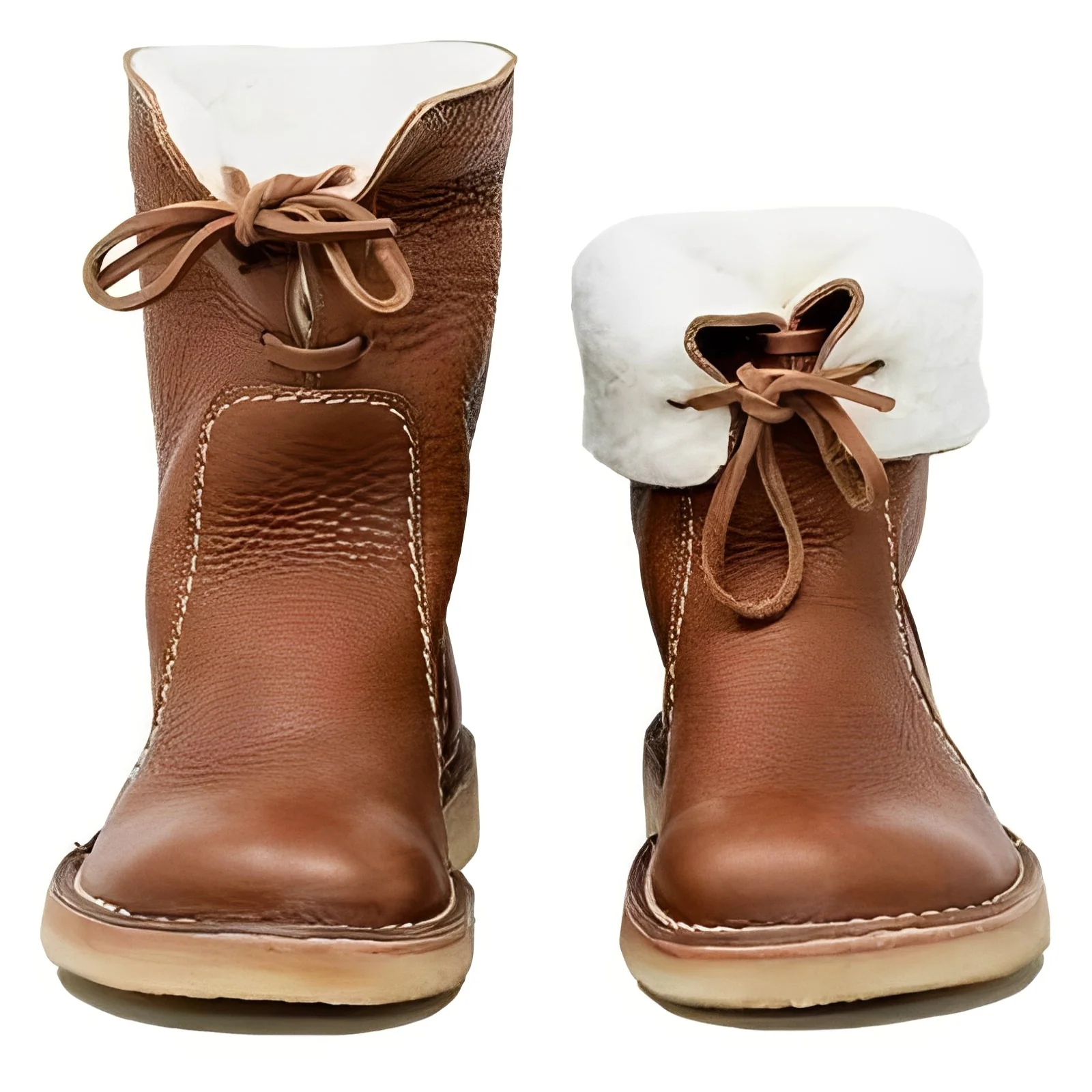Mens Wool Lined Leather Boots for Outdoor Wear - Image 5