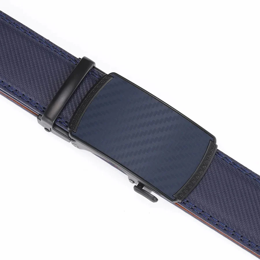 Men’s Genuine Leather Belt with Slide Automatic Buckle - Image 5