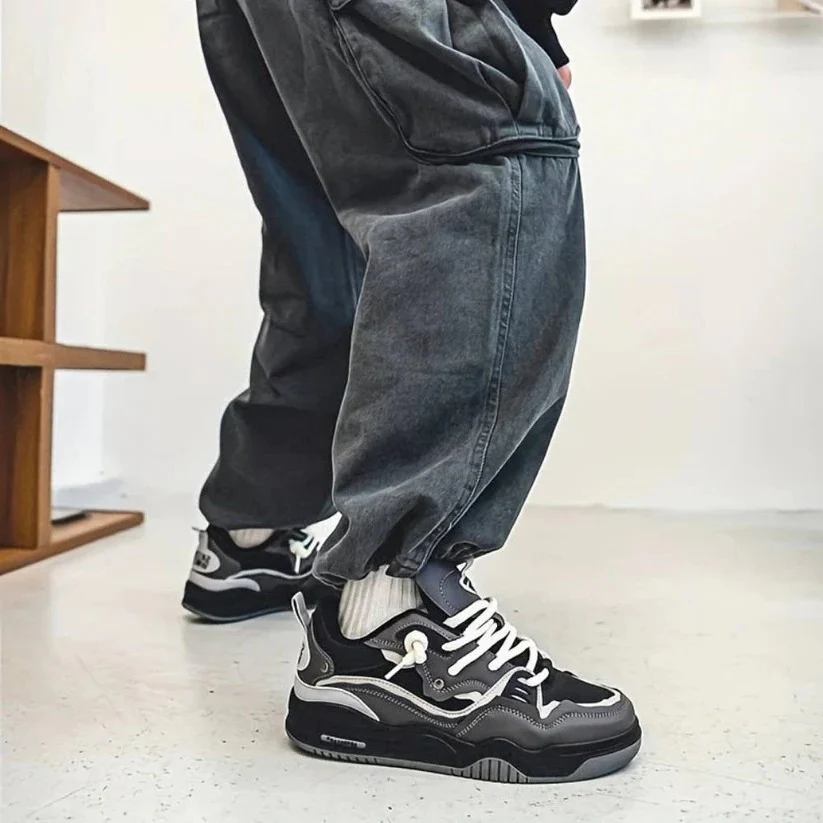 Men's Thick Sole Chunky Casual Sneakers for Everyday Wear - Image 10