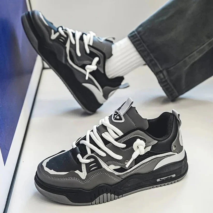 Men's Thick Sole Chunky Casual Sneakers for Everyday Wear - Image 5