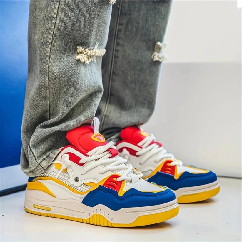 Men's Thick Sole Chunky Casual Sneakers for Everyday Wear - Image 7