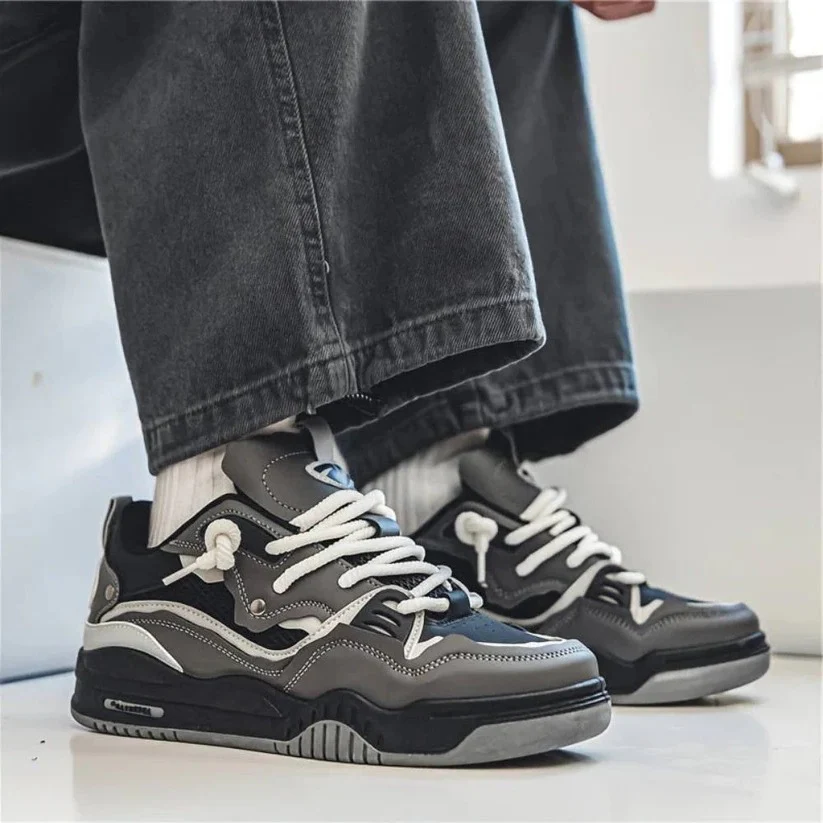 Men's Thick Sole Chunky Casual Sneakers for Everyday Wear - Image 8