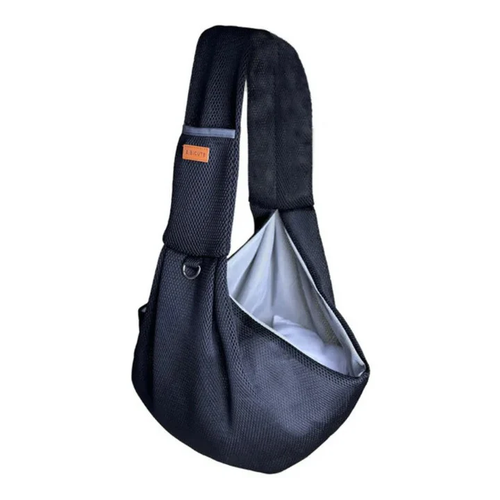 Mesh Crossbody Dog Carrier Sling with Padded Strap - Image 7