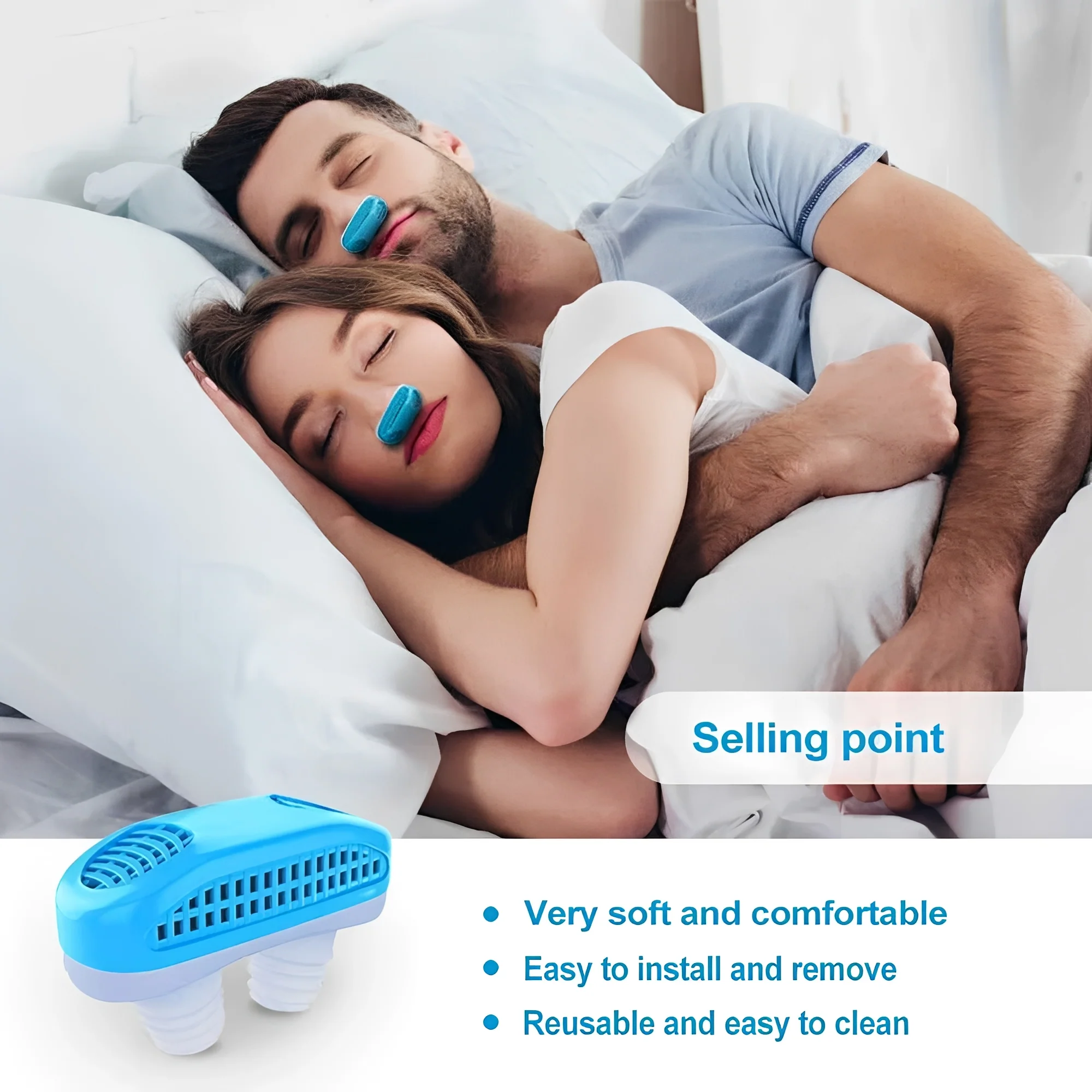 Cordless Nasal Sleep Aid Device, Compact Snoring Support Insert - Image 8