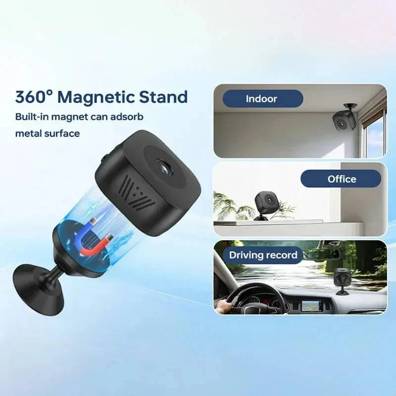 Mini 4K Wi Fi Indoor Security Camera with Night Vision and Motion Alerts - Image 3