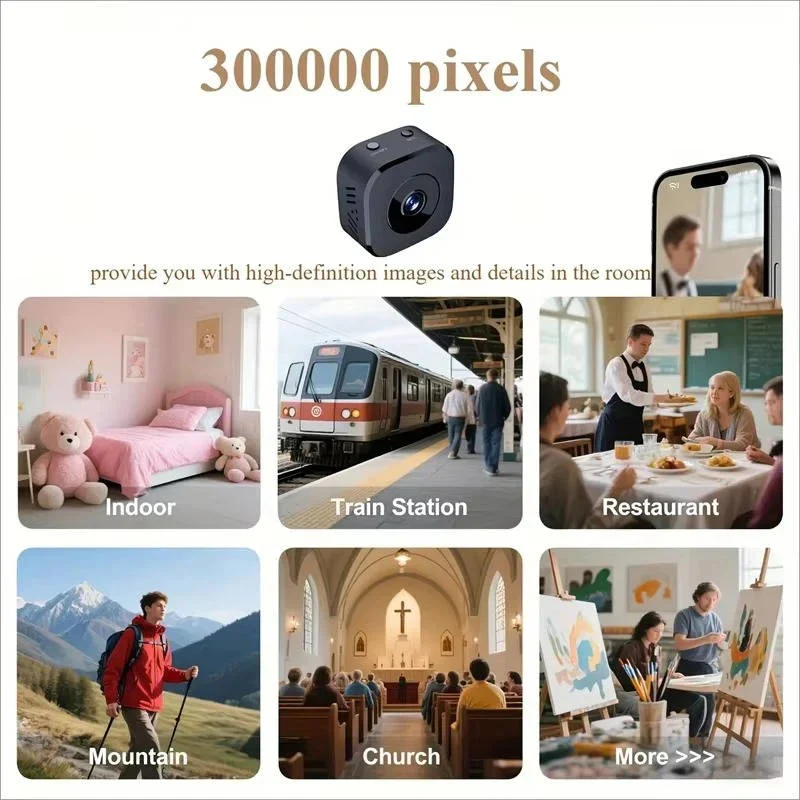 Mini 4K Wi Fi Indoor Security Camera with Night Vision and Motion Alerts - Image 5