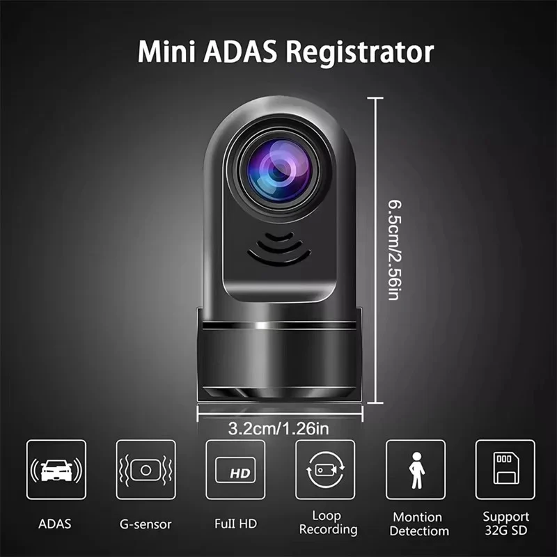 Mini 1080P Dash Camera with Rotating Lens and Night Vision Sensor - Image 6