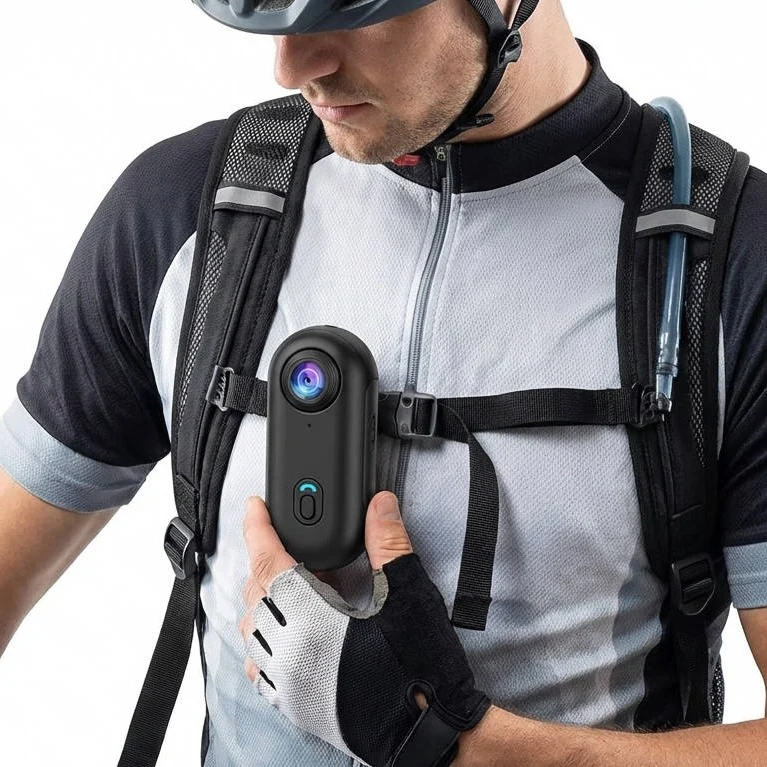 Magnetic 4K Action Camera for Cycling with 120 Degeree Wide Lens