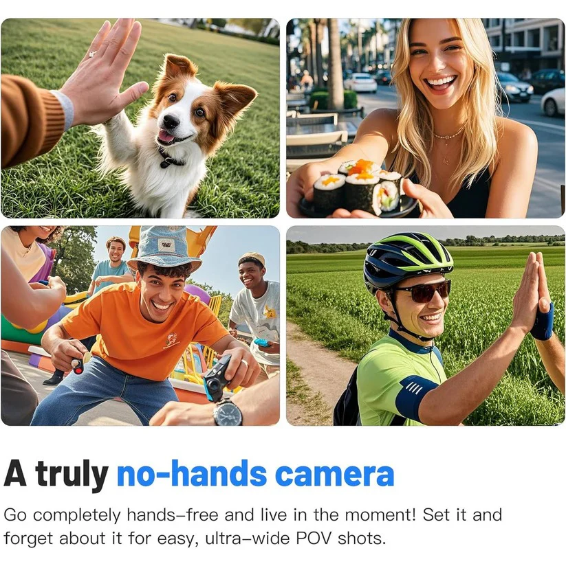 Magnetic 4K Action Camera for Cycling with 120 Degeree Wide Lens - Image 6
