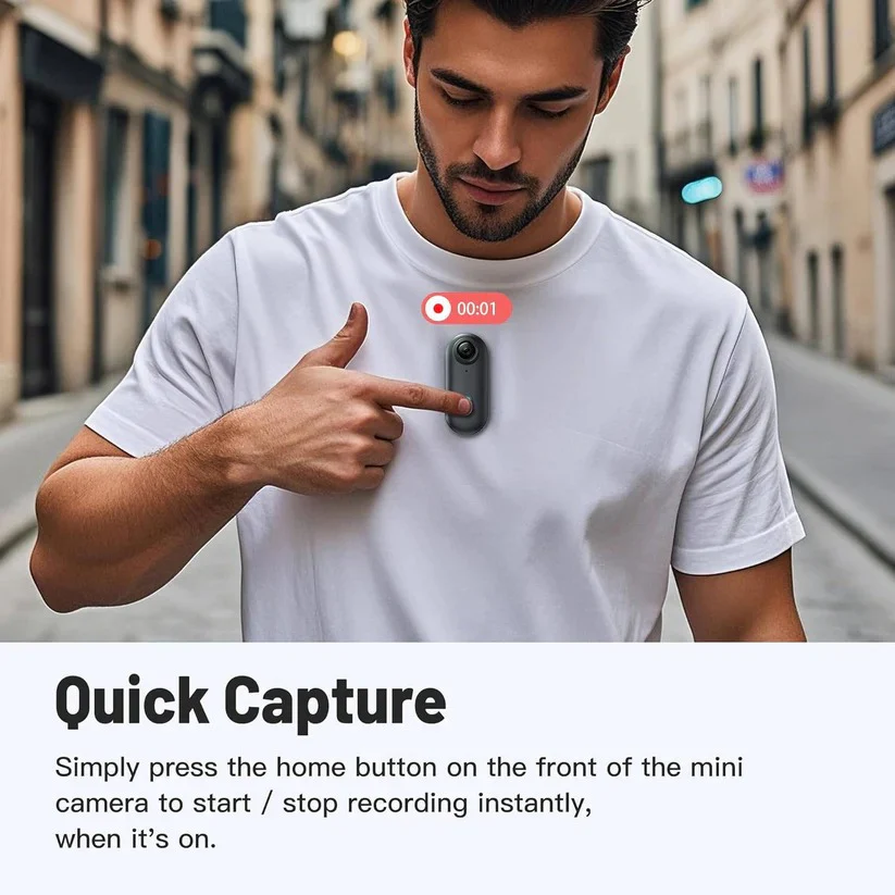 Magnetic 4K Action Camera for Cycling with 120 Degeree Wide Lens - Image 7