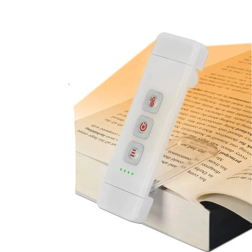 Mini USB Rechargeable LED Reading Lamp with Timer and Clip On Design - Image 2