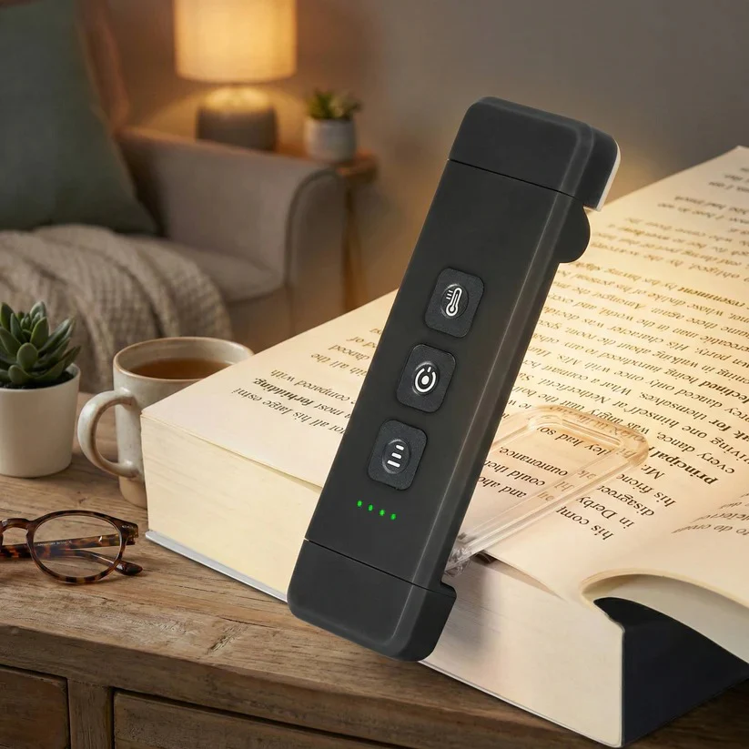Mini USB Rechargeable LED Reading Lamp with Timer and Clip On Design - Image 4