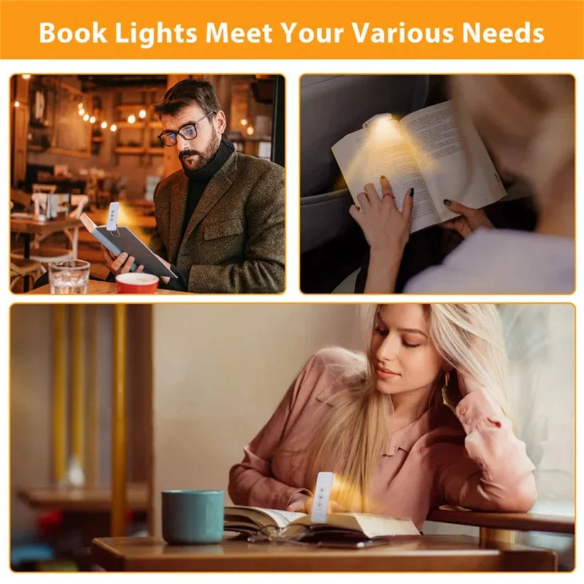 Mini USB Rechargeable LED Reading Lamp with Timer and Clip On Design - Image 5