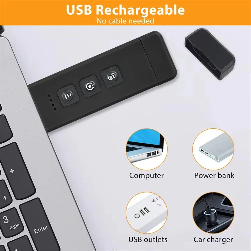 Mini USB Rechargeable LED Reading Lamp with Timer and Clip On Design - Image 6