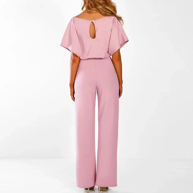 Women's Jumpsuit Outfit, Solid Color Jumpsuit - Image 8