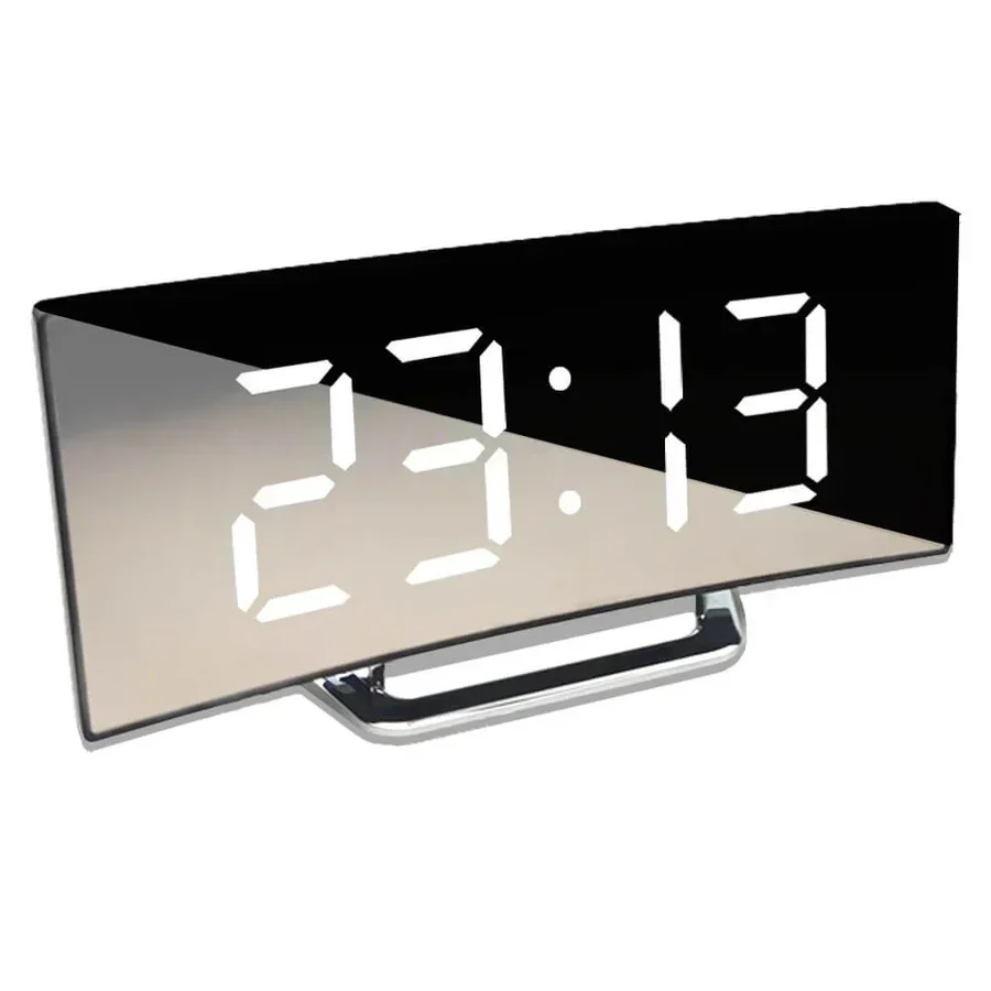 Modern Curved LED Digital Clock - Image 2